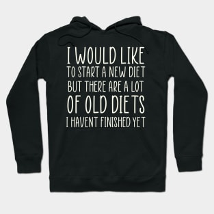 Diet Meme Sarcastic Weightloss Fasting Gym Workout Fitness Hoodie